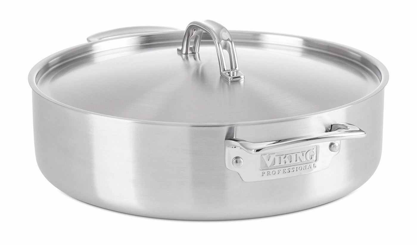 Viking Professional 5-Ply Stainless Steel 6.4 Qt Casserole Pan Cookware holiday sale