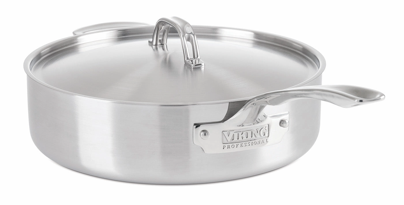 Viking Professional 5-Ply Stainless Steel 6.4 Qt Saute Pan Cookware holiday sale
