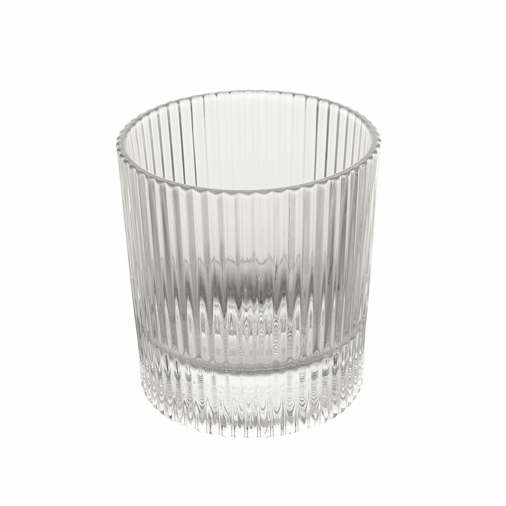 Whisky Glass Henry Ribbed Clear Glassware clearance picks