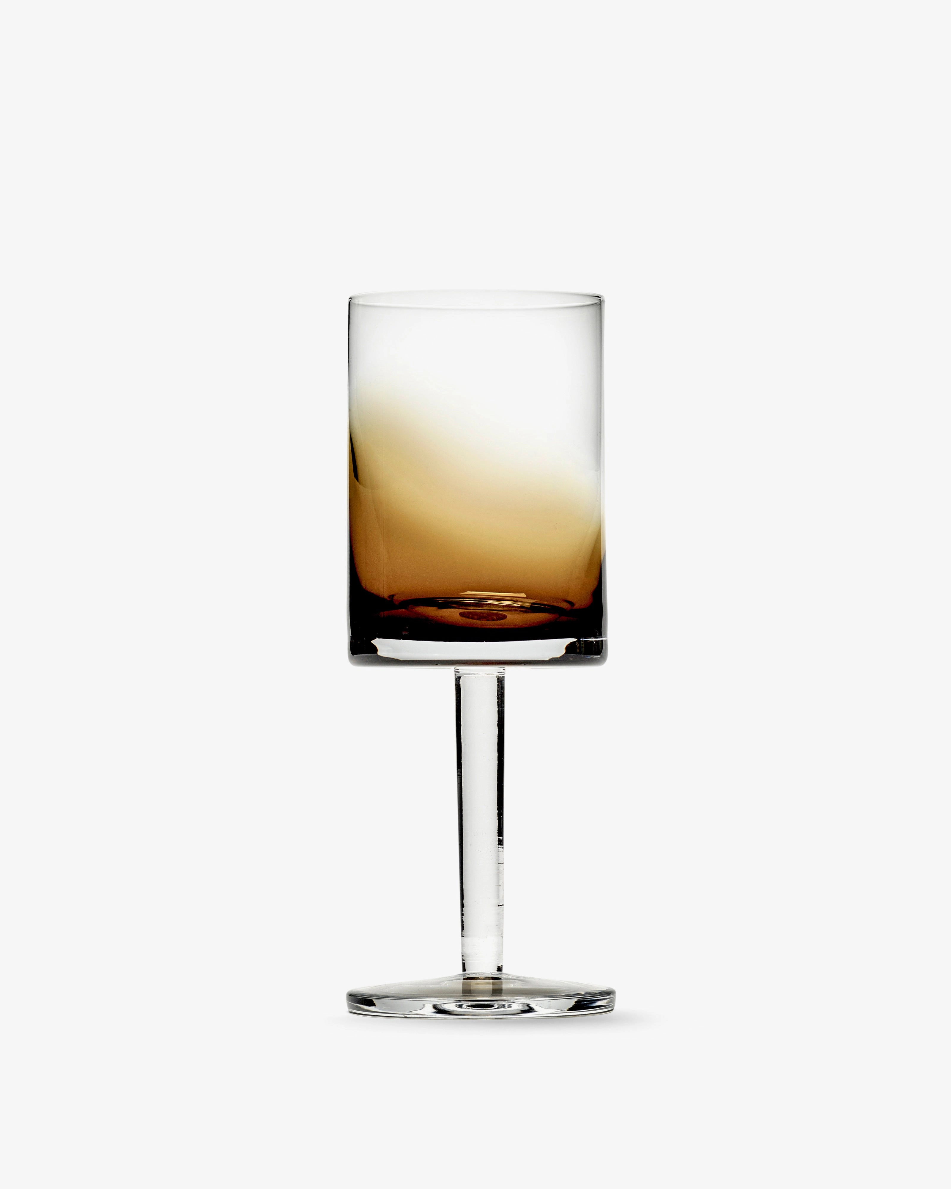 White wine glass amber Zuma Glassware Tableware discount