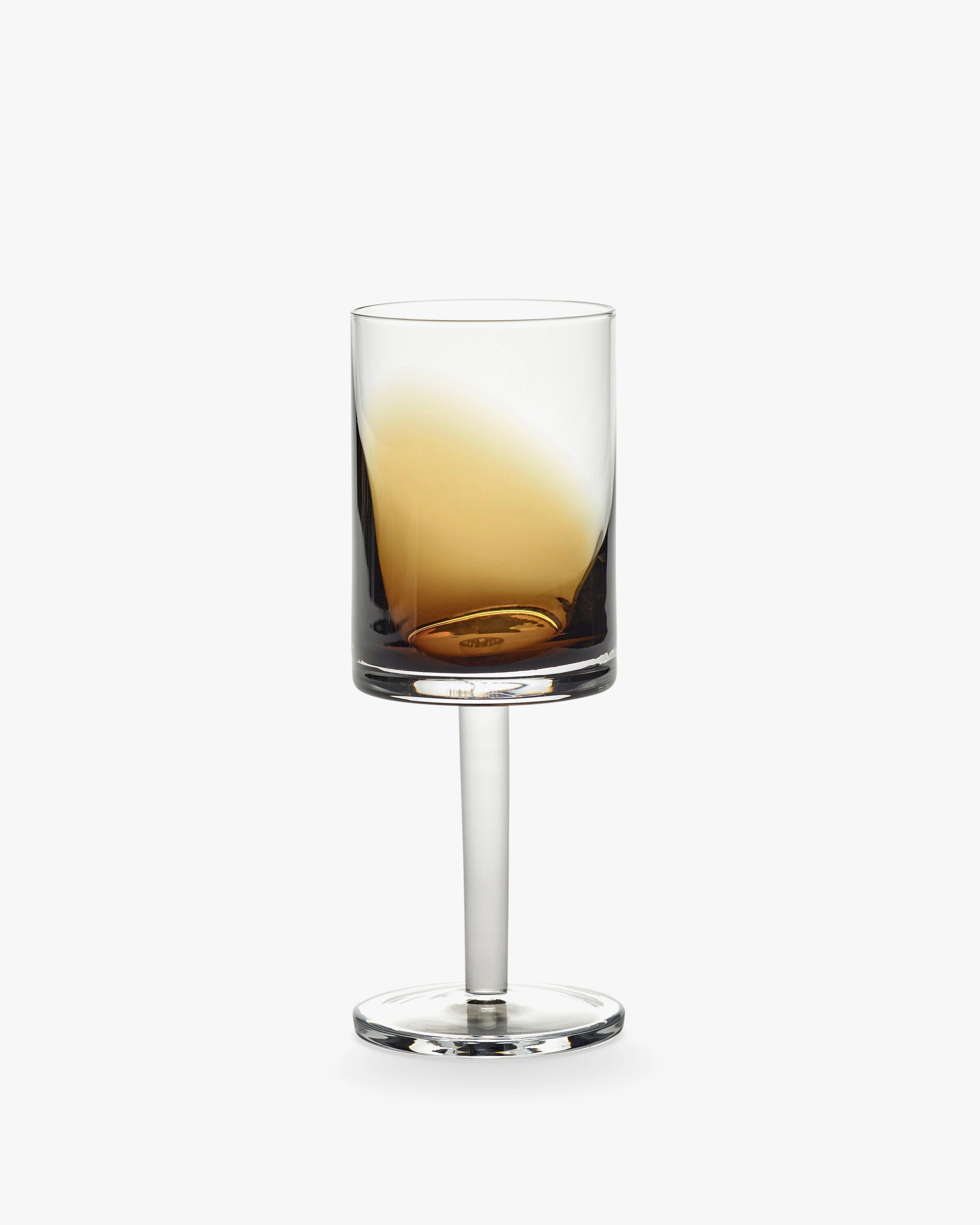 White wine glass amber Zuma Glassware Tableware hot sale