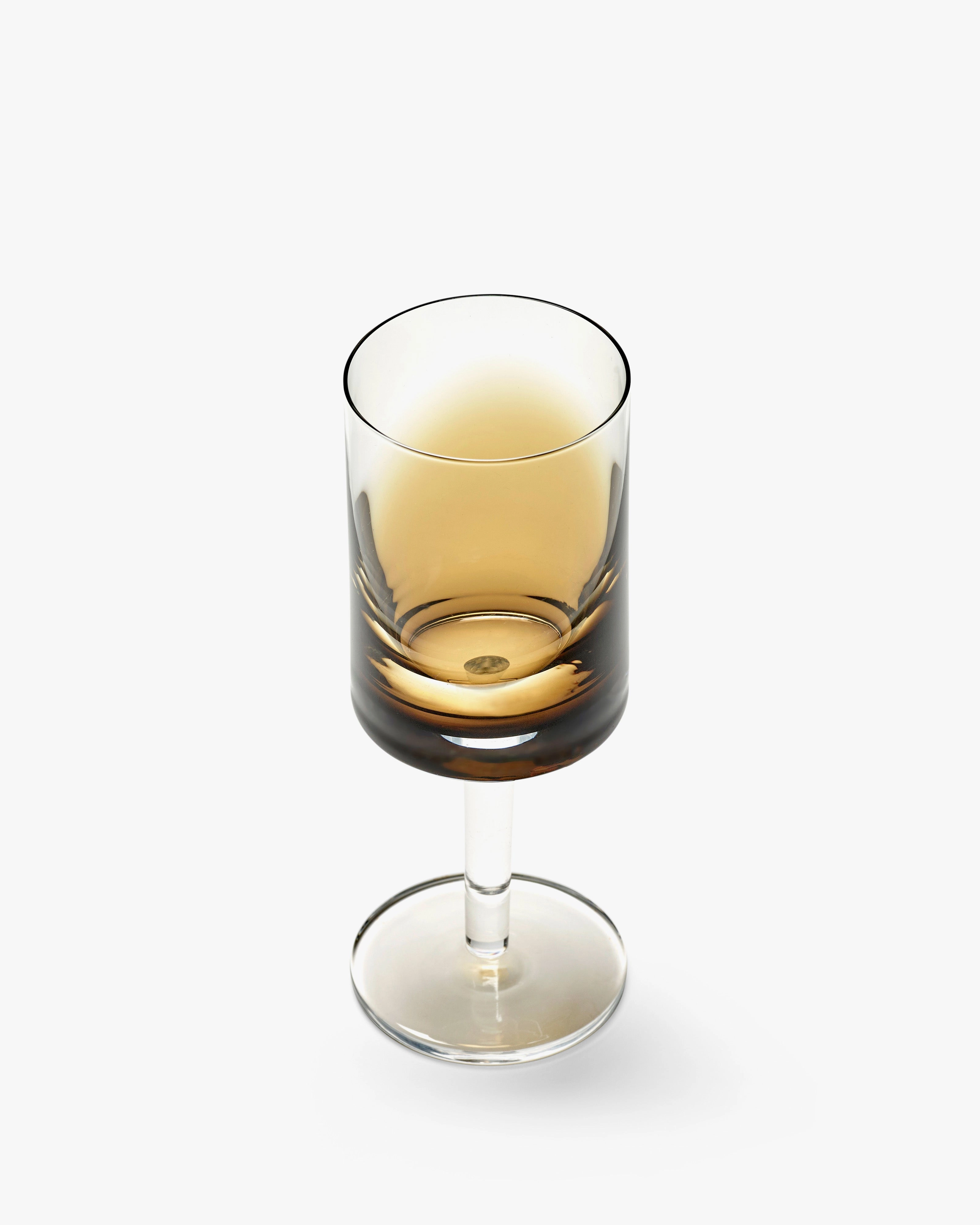 White wine glass amber Zuma Glassware Tableware discount