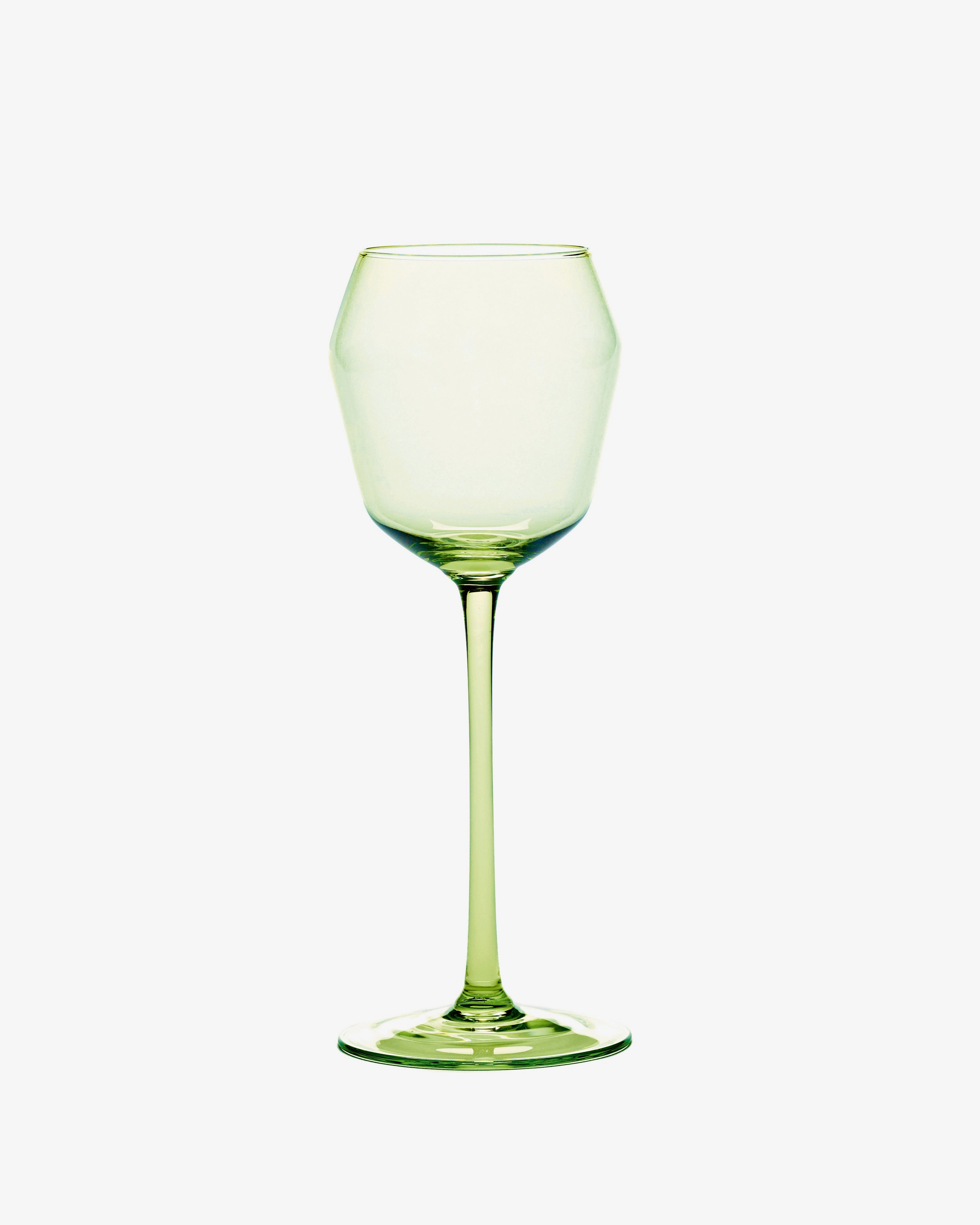 White wine glass green Billie Glassware Tableware hot sale