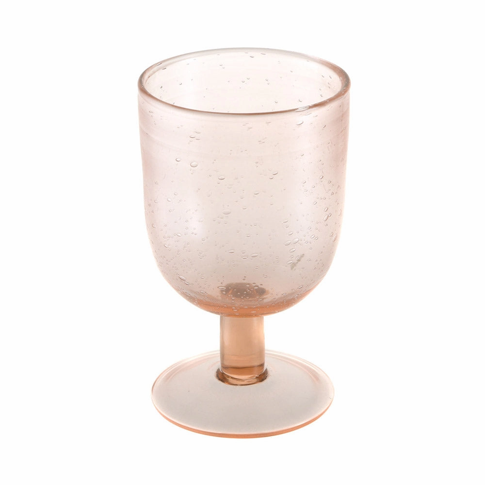 Wine Glass Bubble Rose Pink Glassware clearance picks