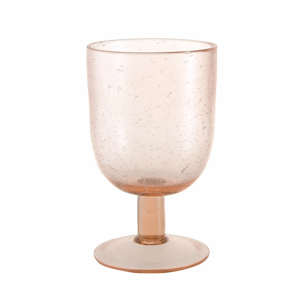 Wine Glass Bubble Rose Pink Drinkware Bar Essentials