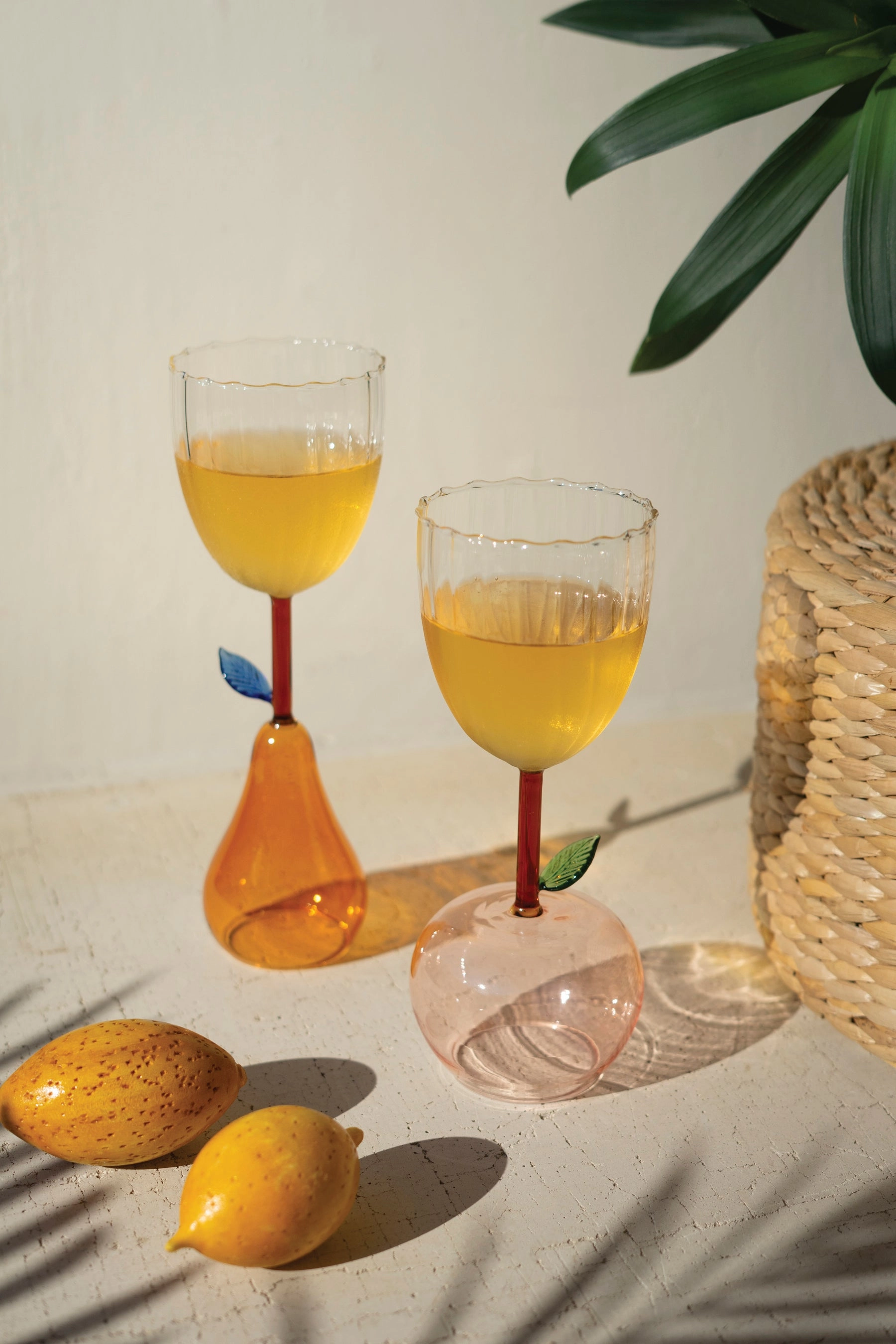 Wine Glass with Apple Base (Set of six)