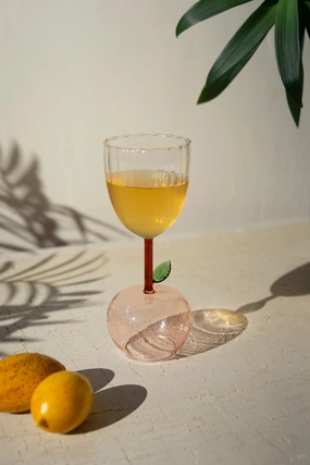 Wine Glass with Apple Base (Set of six) Drinkware best price