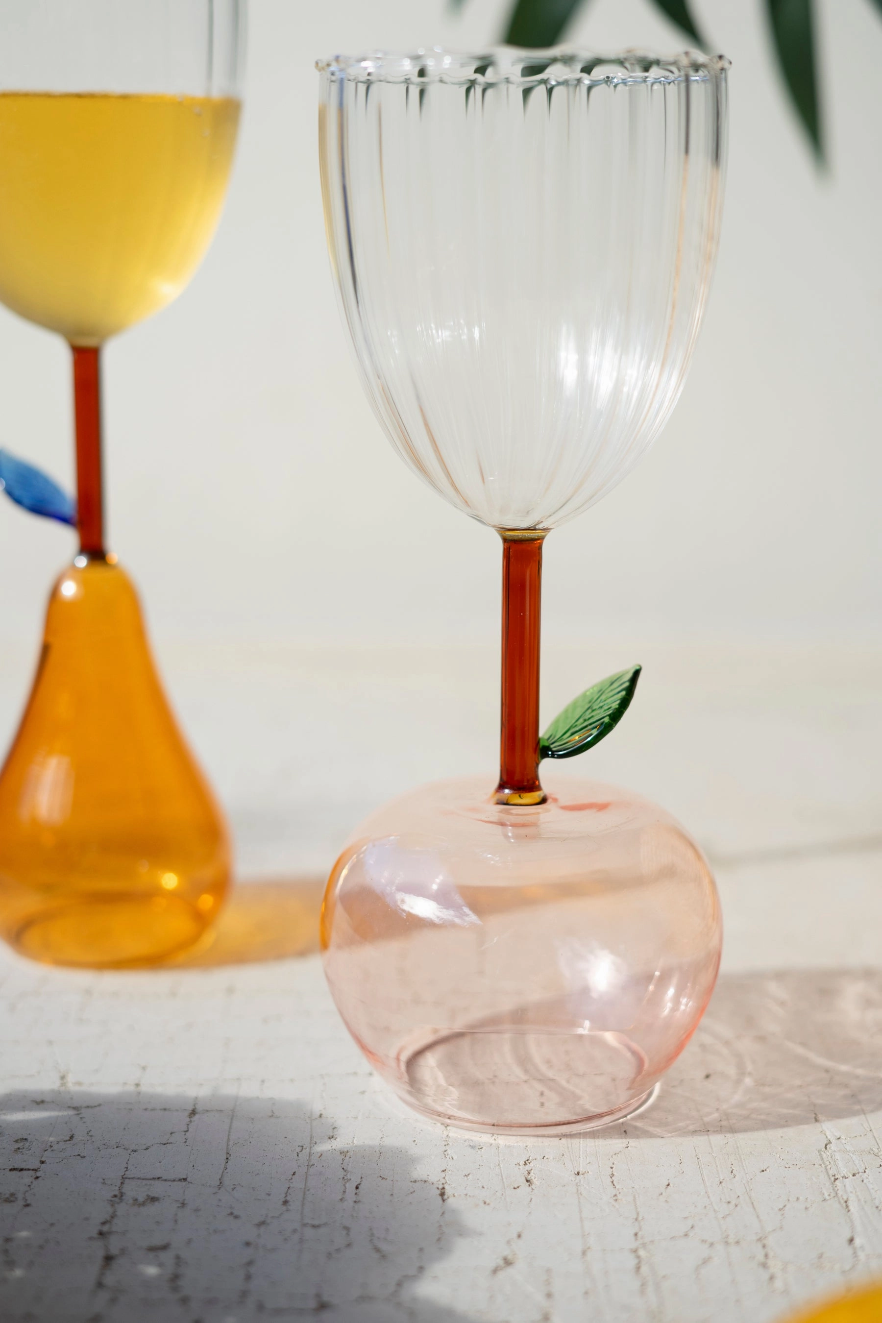 Wine Glass with Apple Base (Set of six)