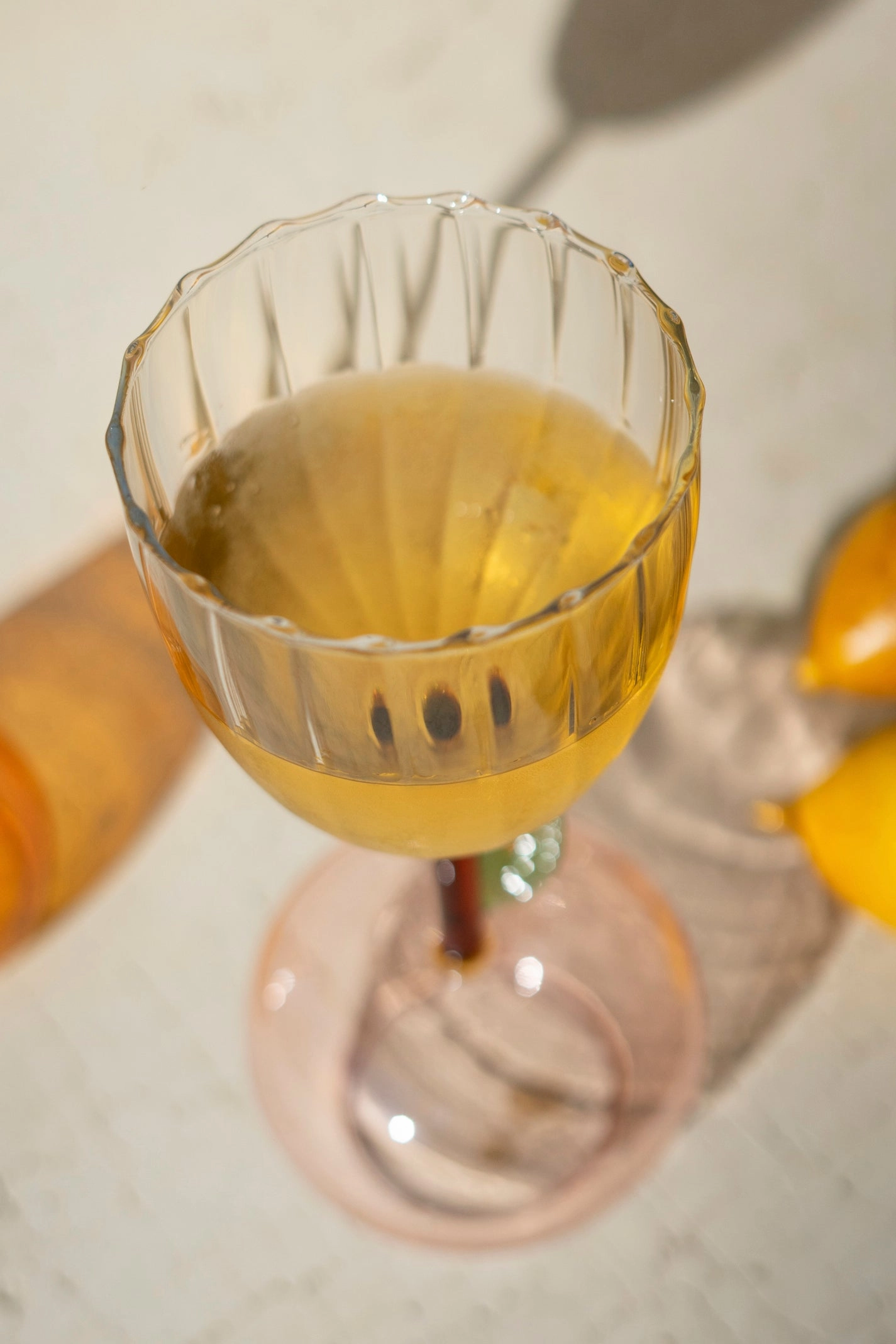 Wine Glass with Apple Base (Set of six)