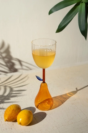Wine Glass with Pear Base (Set of six) Drinkware best price