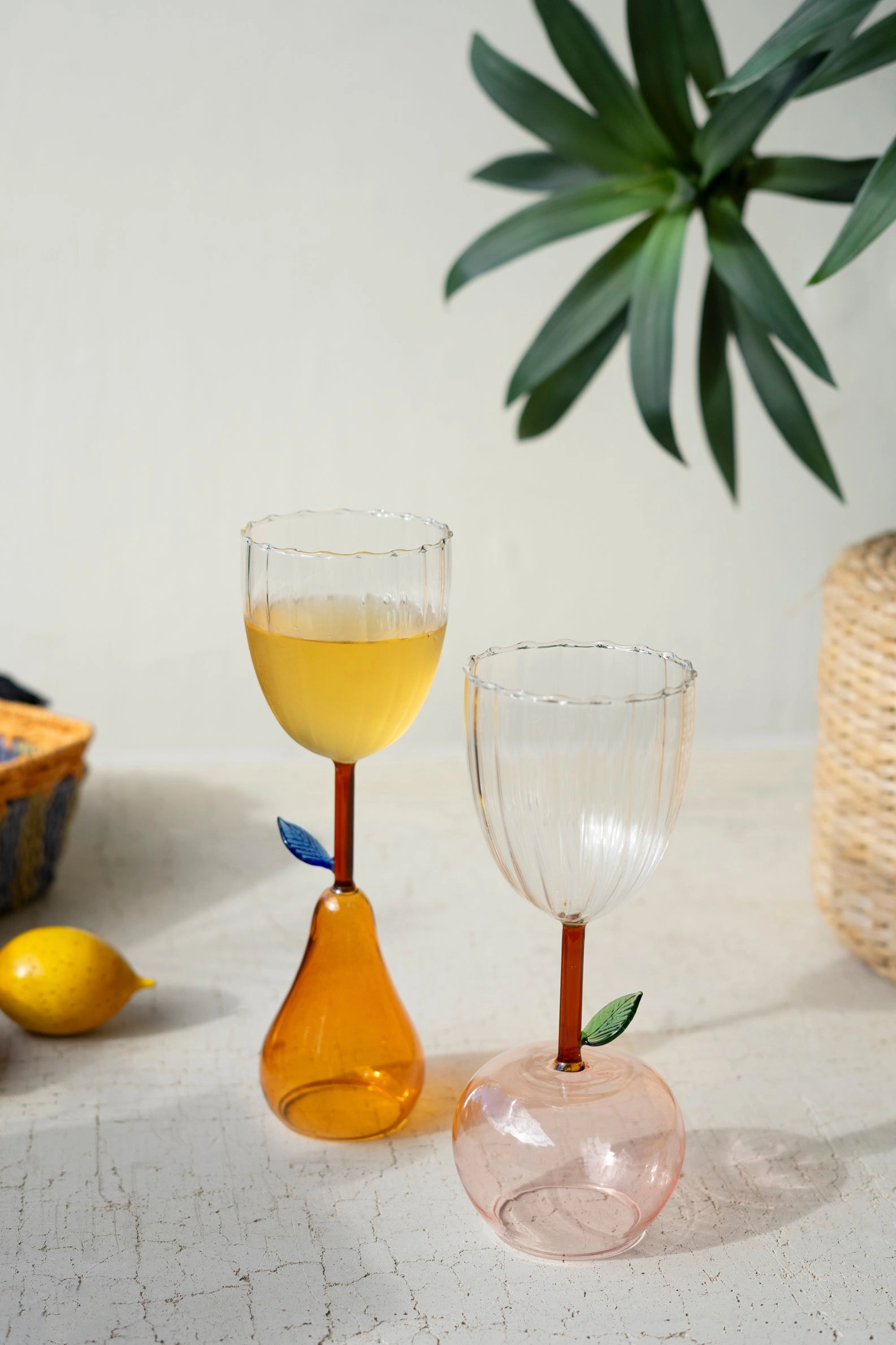 Wine Glass with Pear Base (Set of six)