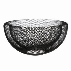 Wire Fruit Bowl Black Large Serveware clearance shop