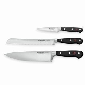 Wusthof Classic 3 Piece Chef's Knife Starter Set Cutlery knife sets deals