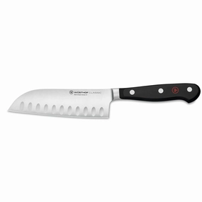 Wusthof Classic 5 Inch Santoku Knife with Hollow Edge Cutlery outlet discounts