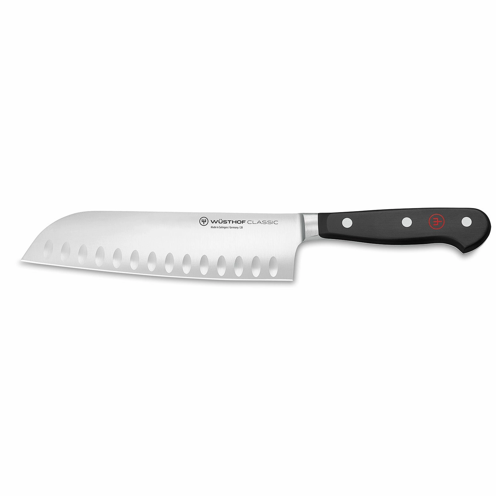 Wusthof Classic 7 Inch Santoku Knife with Hollow Edge Cutlery outlet discounts