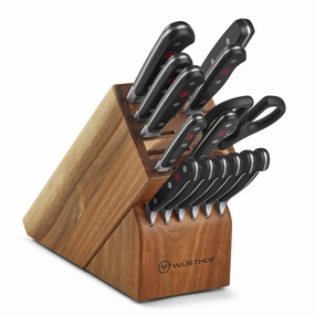 Wusthof Classic Classic 15 Piece Knife Block Set, Acacia Cutlery knife sets deals
