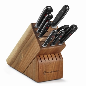 Wusthof Classic Classic 9 Piece Knife Block Set, Acacia Cutlery knife sets deals