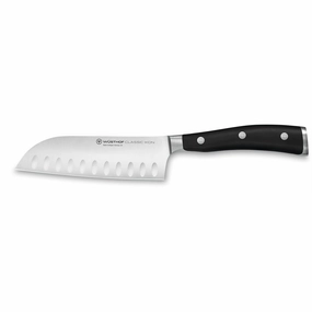 Wusthof Classic Ikon 5 Inch Santoku Knife with Hollow Edge Cutlery outlet discounts