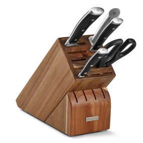 Wusthof Classic Ikon Classic Ikon 6 Piece Knife Block Set, Acacia Cutlery knife sets deals