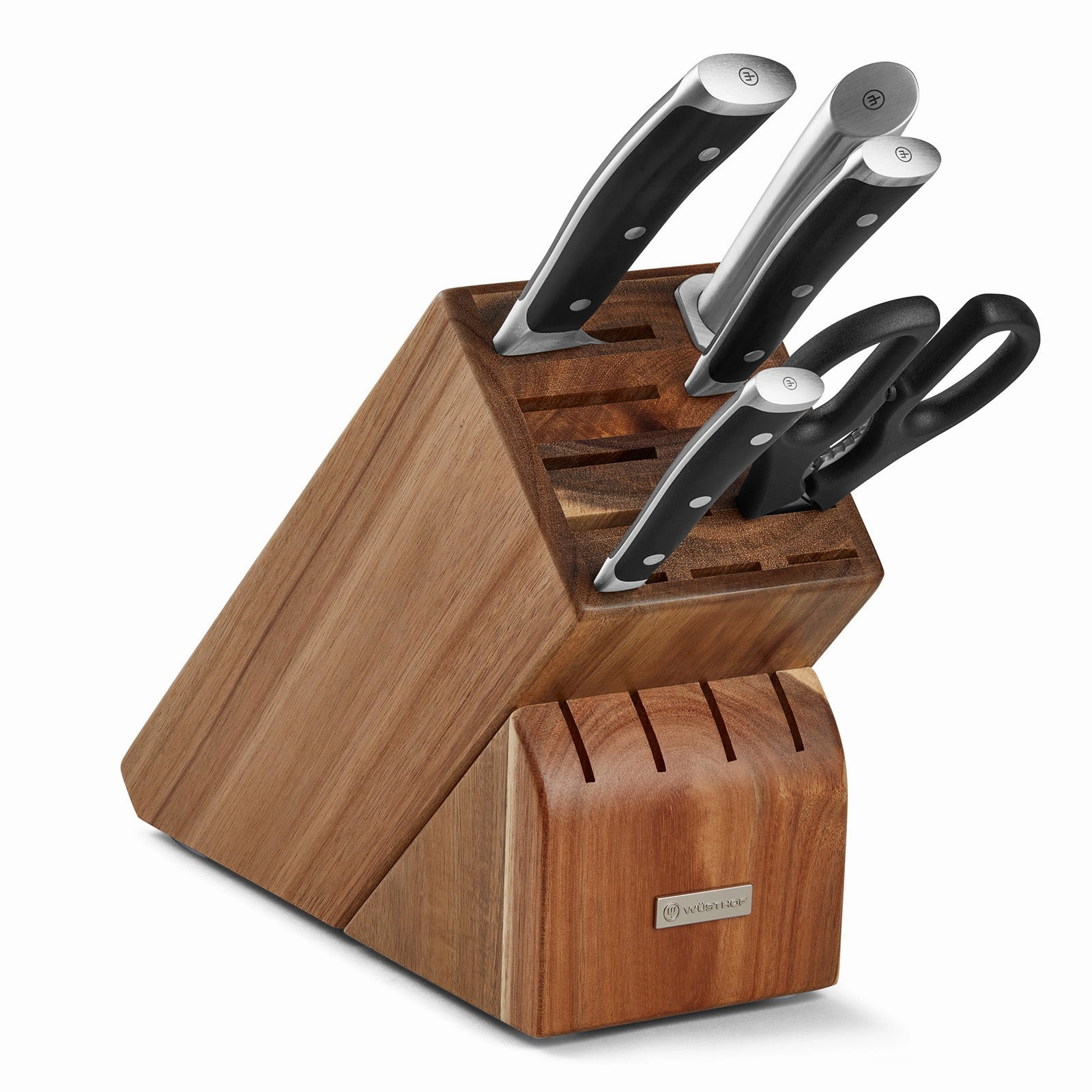 Wusthof Classic Ikon Classic Ikon 6 Piece Knife Block Set, Acacia Cutlery knife sets deals