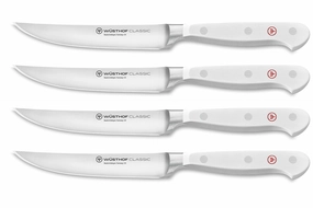 Wusthof Classic White Four Piece Steak Set Cutlery knife sets deals
