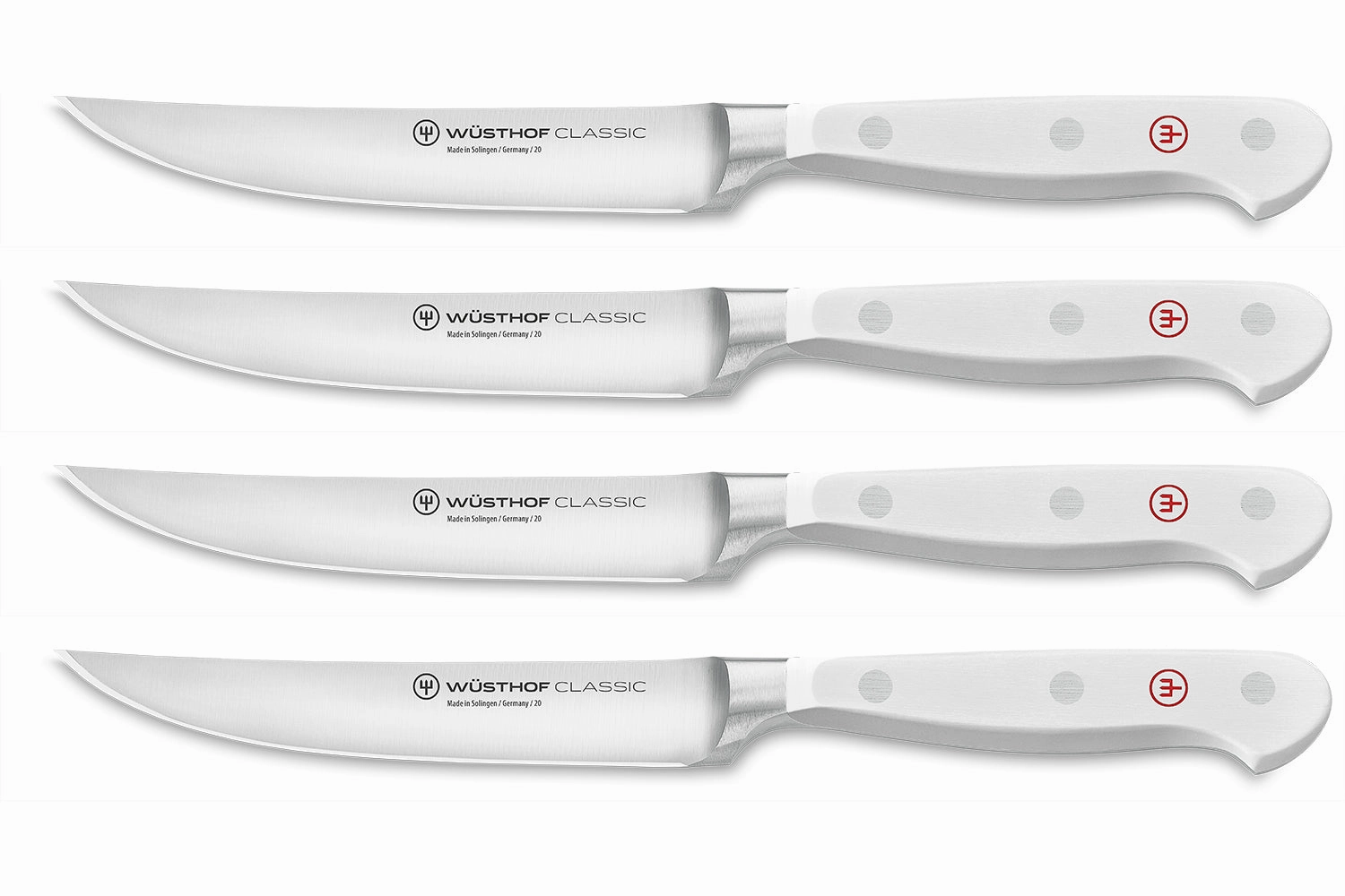 Wusthof Classic White Four Piece Steak Set Cutlery knife sets deals