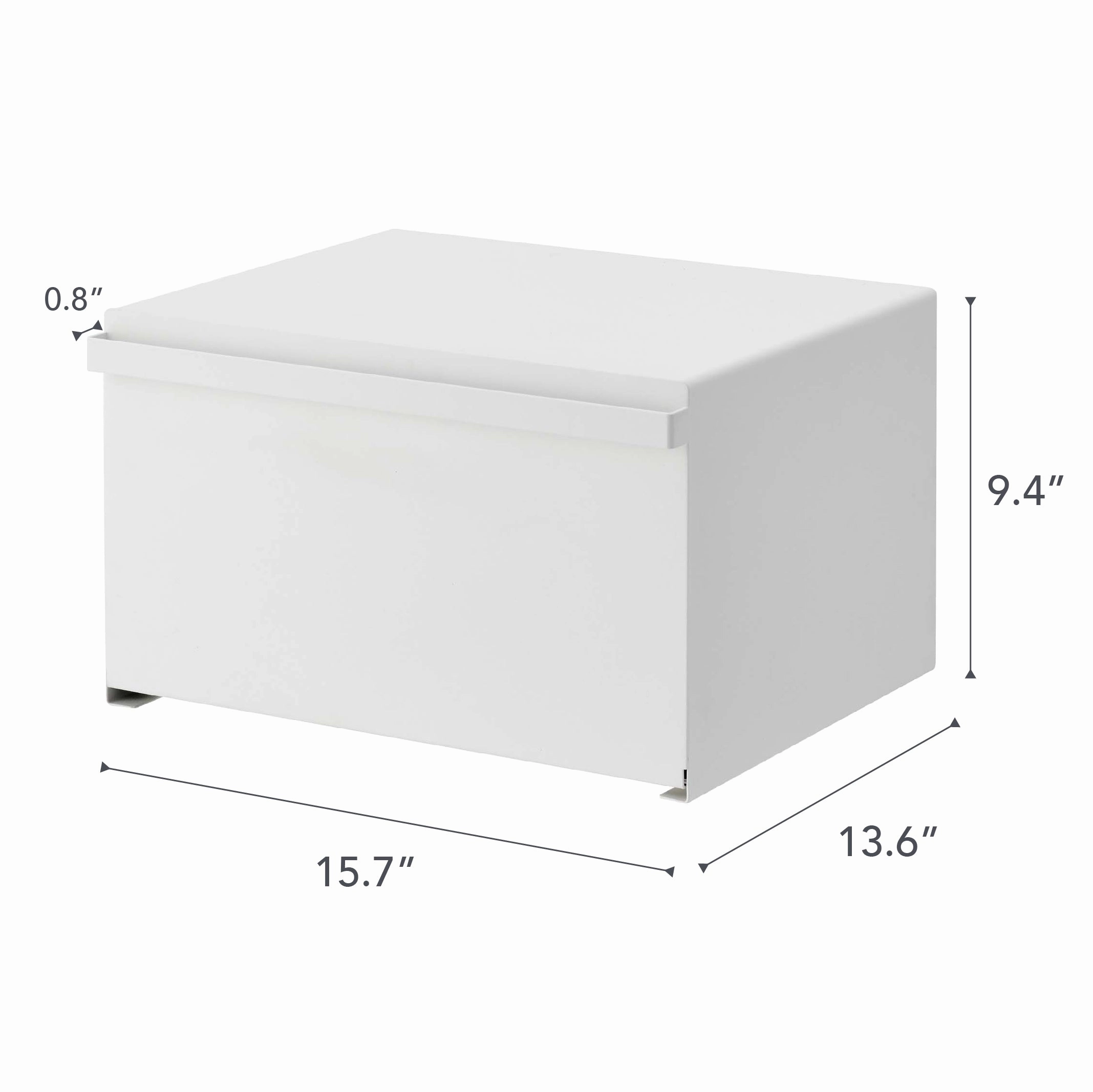 Yamazaki Home Bread Box - Two Styles, Steel, Horizontal, Supports 22.2 pounds, Handle, No Assembly