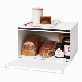 Yamazaki Home Bread Box - Two Styles, Steel, Horizontal, Supports 22.2 pounds, Handle, No Assembly Cooking Tools & Accessories buy more save more
