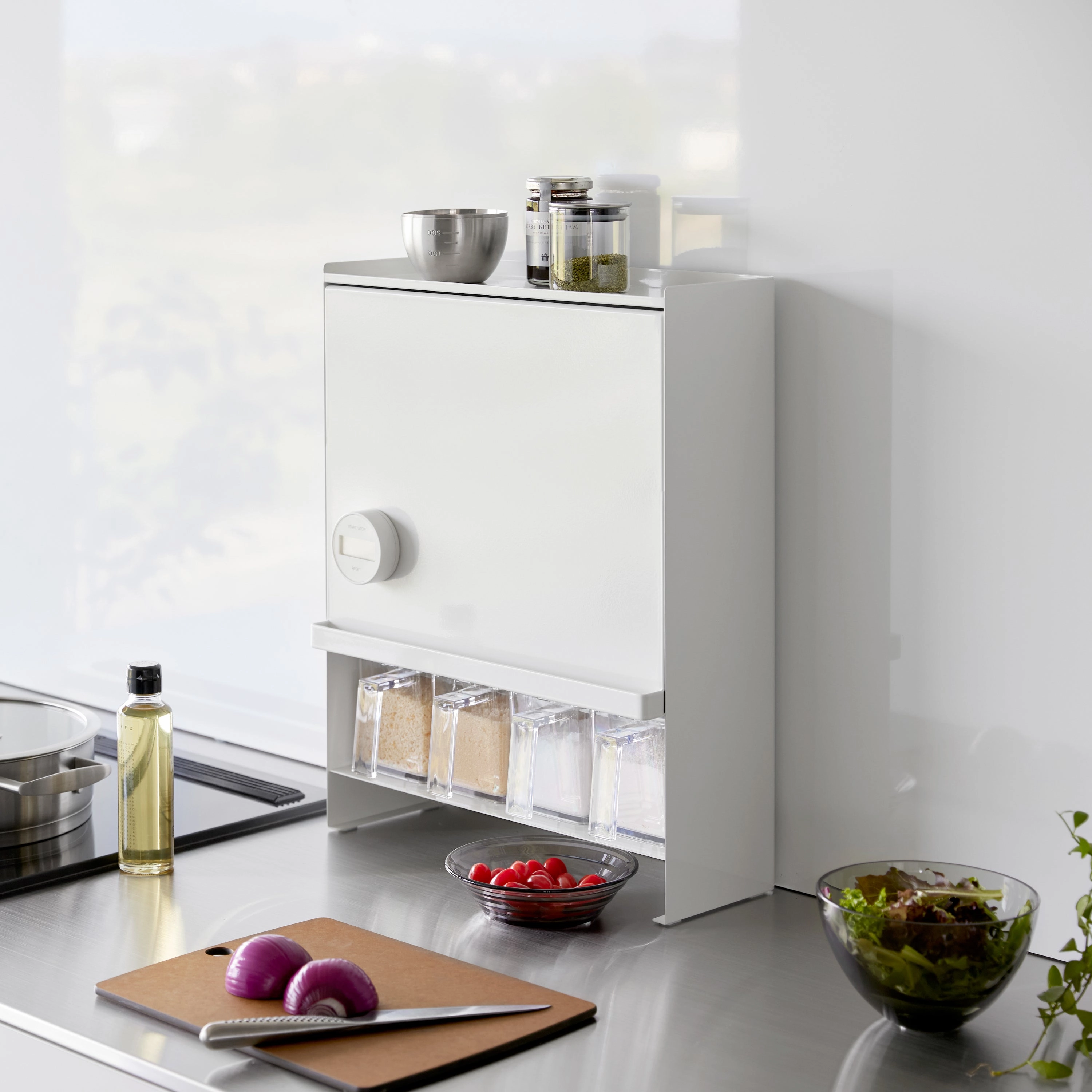 Yamazaki Home Concealable Spice Rack, Steel, No Assembly