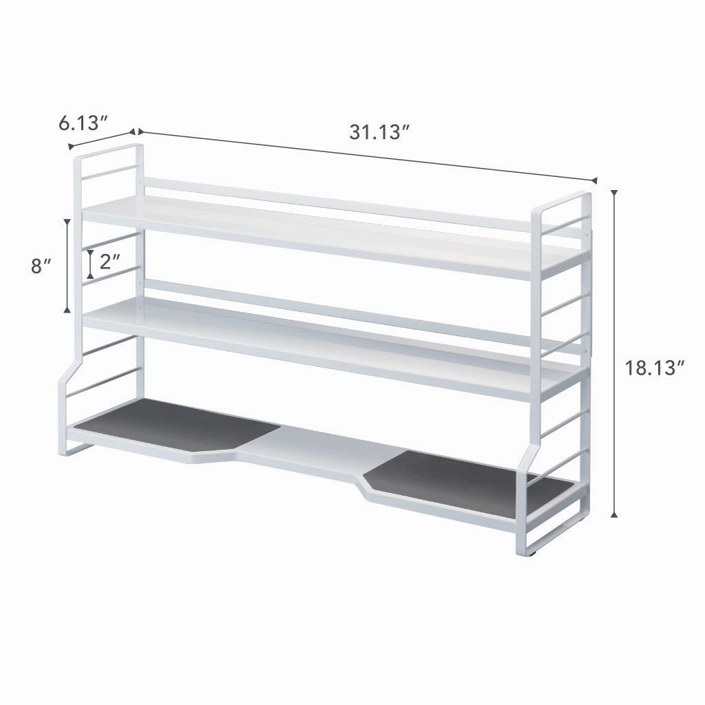 Yamazaki Home Countertop Shelves, Steel, Supports 38.5 pounds