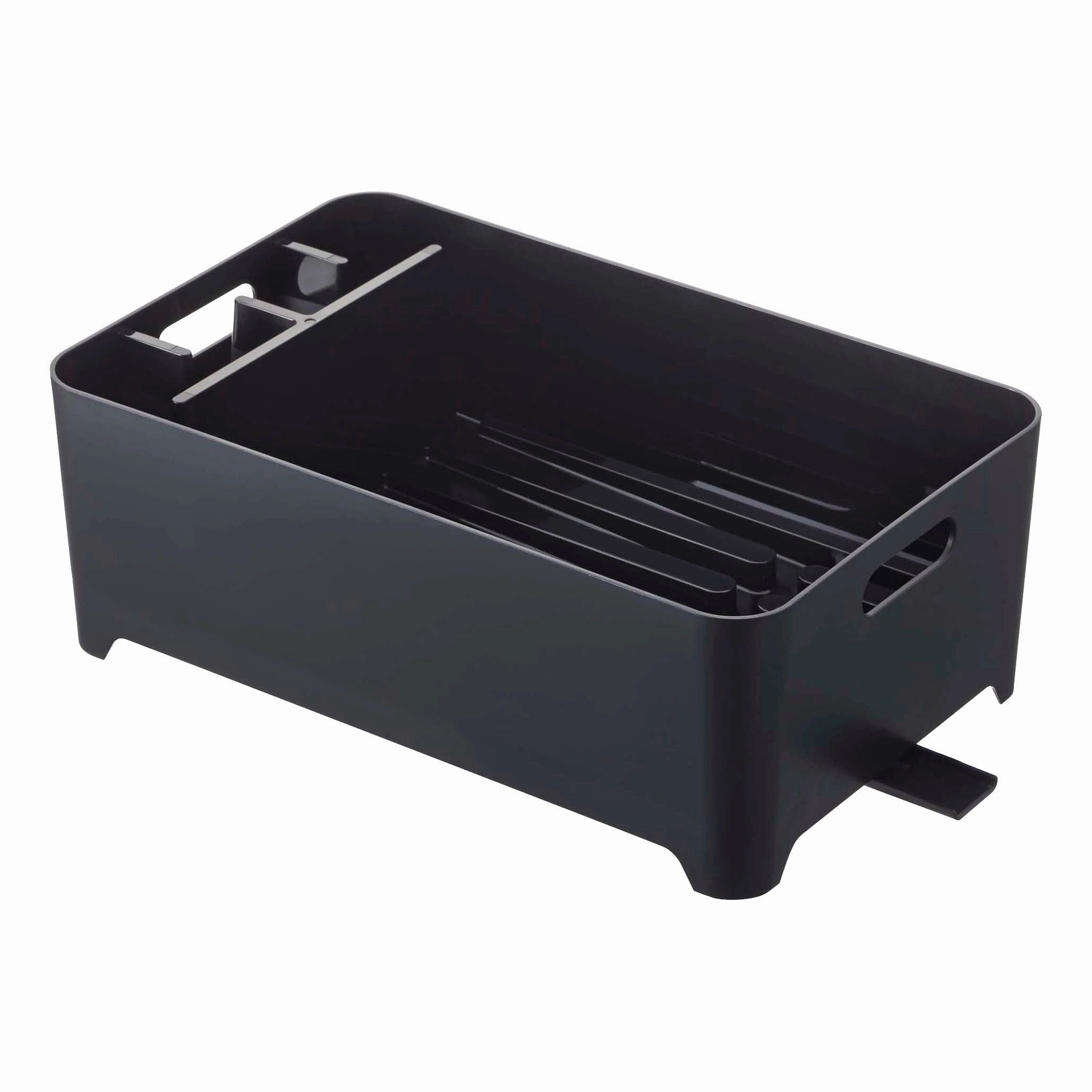 Yamazaki Home Dish Rack, ABS Plastic, 1.25 gallon, 4.5 liters, Supports 11 pounds, Built-in Utensil Holder, Draining Spout, Handles, No Assembly Cooking Tools & Accessories buy more save more