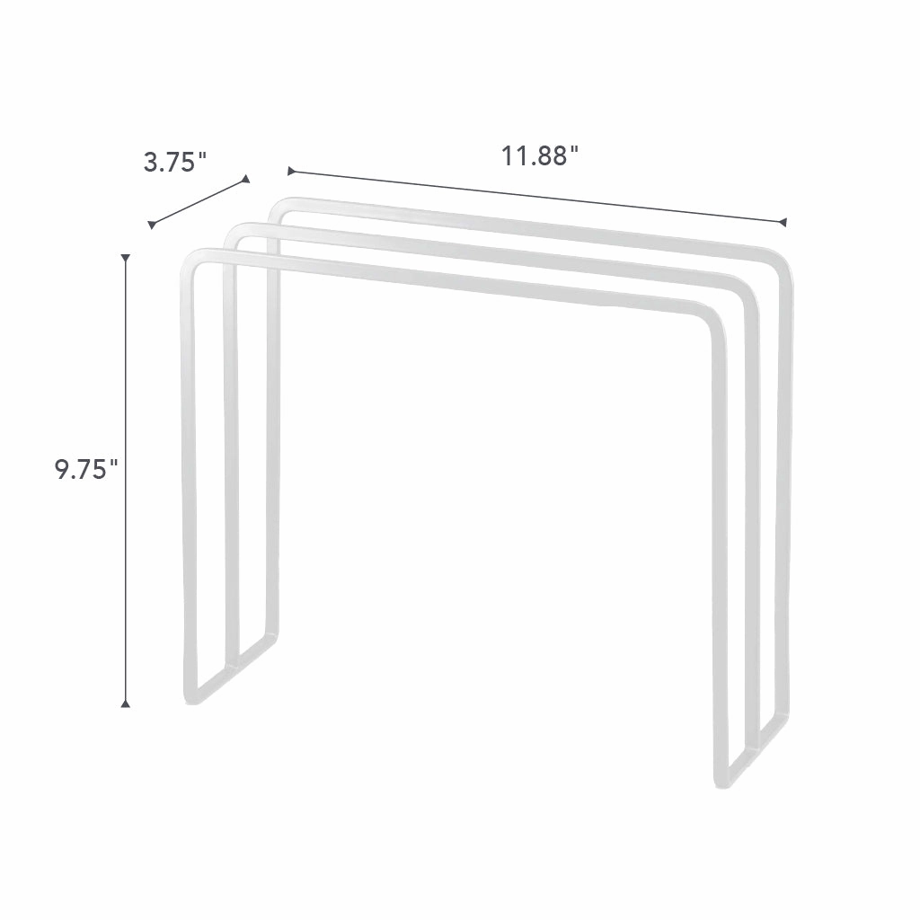 Yamazaki Home Dish Towel Hanger, Steel, Water Resistant, No Assembly