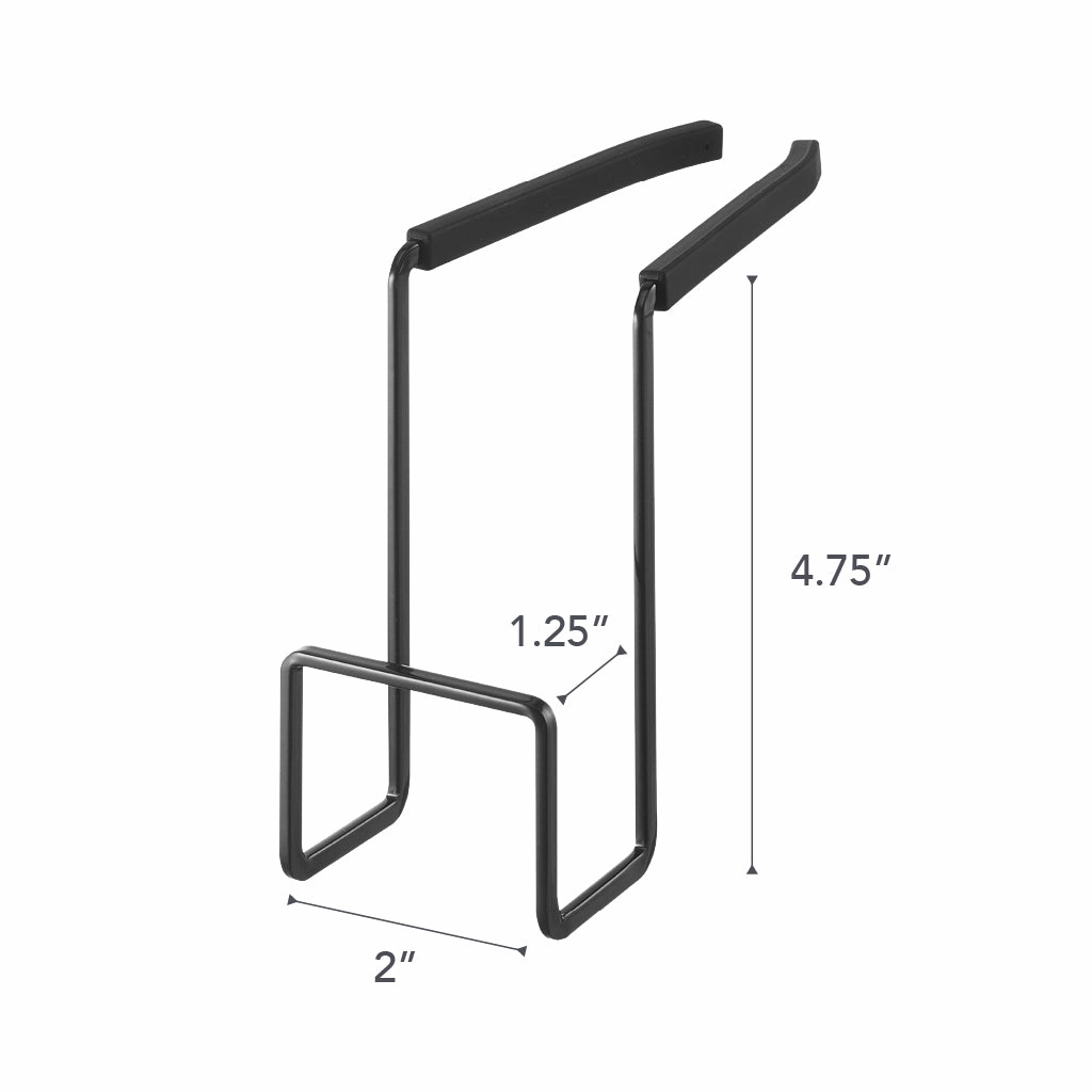 Yamazaki Home Faucet-Hanging Sponge Holder - Two Sizes, Steel, Single, Water Resistant, No Assembly