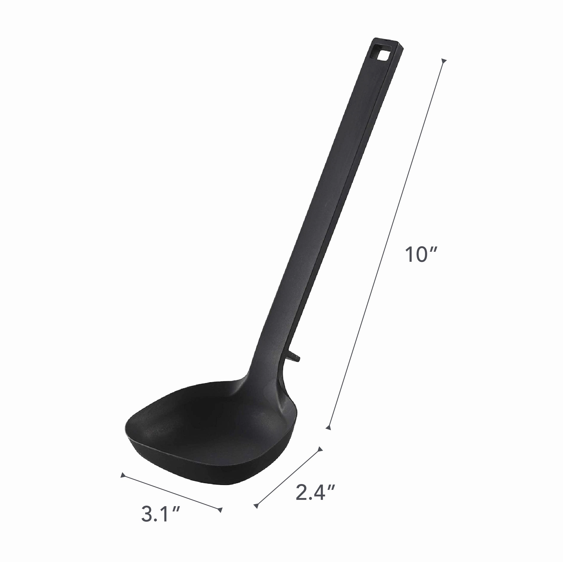 Yamazaki Home Floating Utensil - Four Styles, Silicone, Ladle, Dishwasher Safe, Floating Design, No Assembly