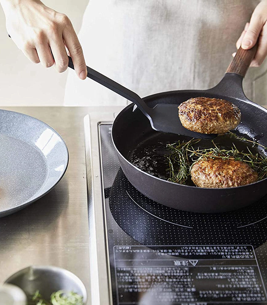 Yamazaki Home Floating Utensil - Four Styles, Silicone, Spatula, Dishwasher Safe, Floating Design, No Assembly