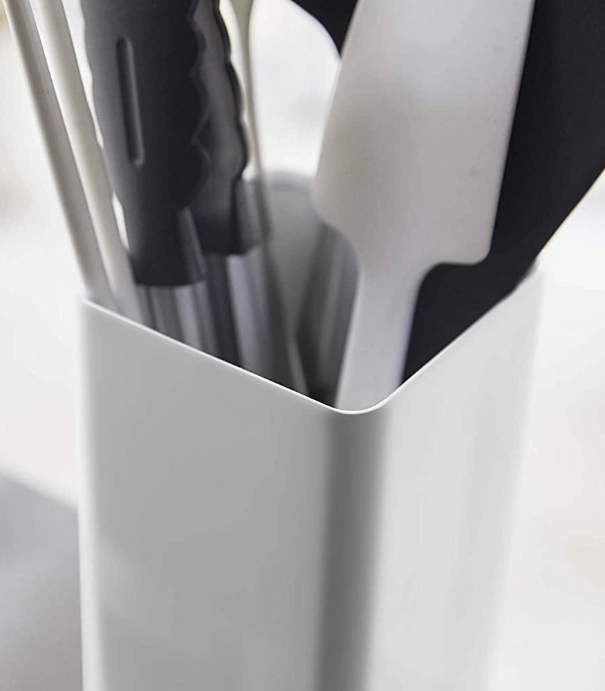 Yamazaki Home Kitchen Utensil Organizer, Steel, No Assembly