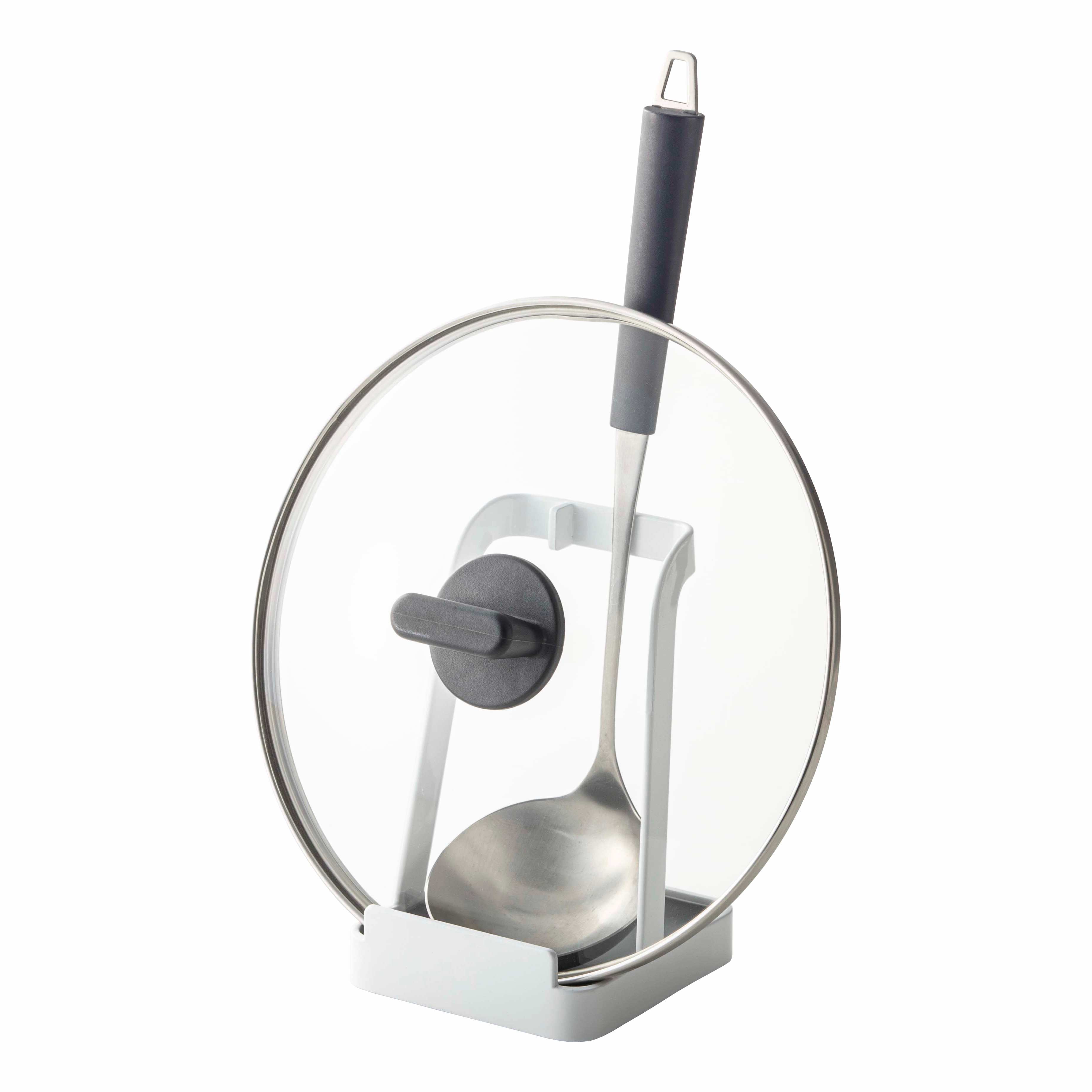 Yamazaki Home Lid and Ladle Stand, Steel, Water Resistant, No Assembly Cooking Tools & Accessories buy more save more