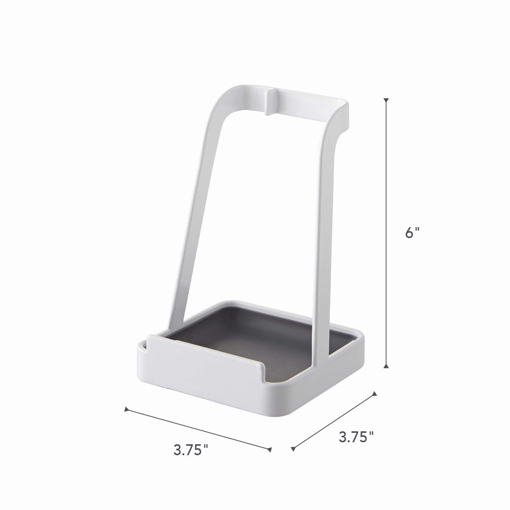 Yamazaki Home Lid and Ladle Stand, Steel, Water Resistant, No Assembly