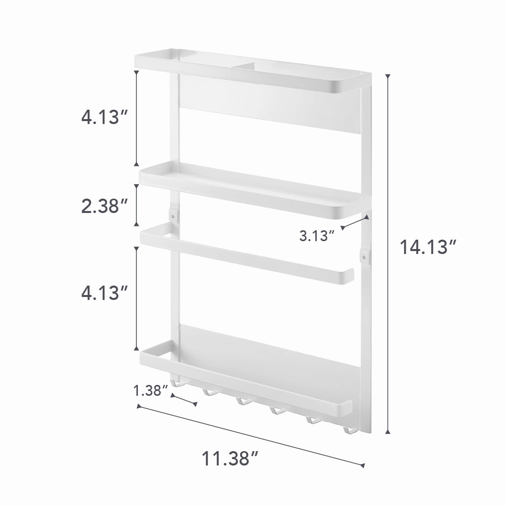 Yamazaki Home Magnetic Kitchen Organizer, Steel, Magnetic