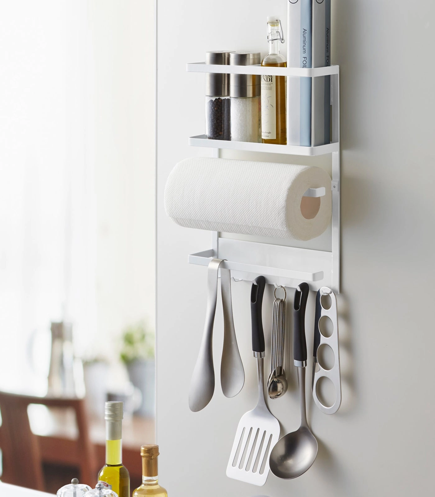 Yamazaki Home Magnetic Kitchen Organizer, Steel, Magnetic