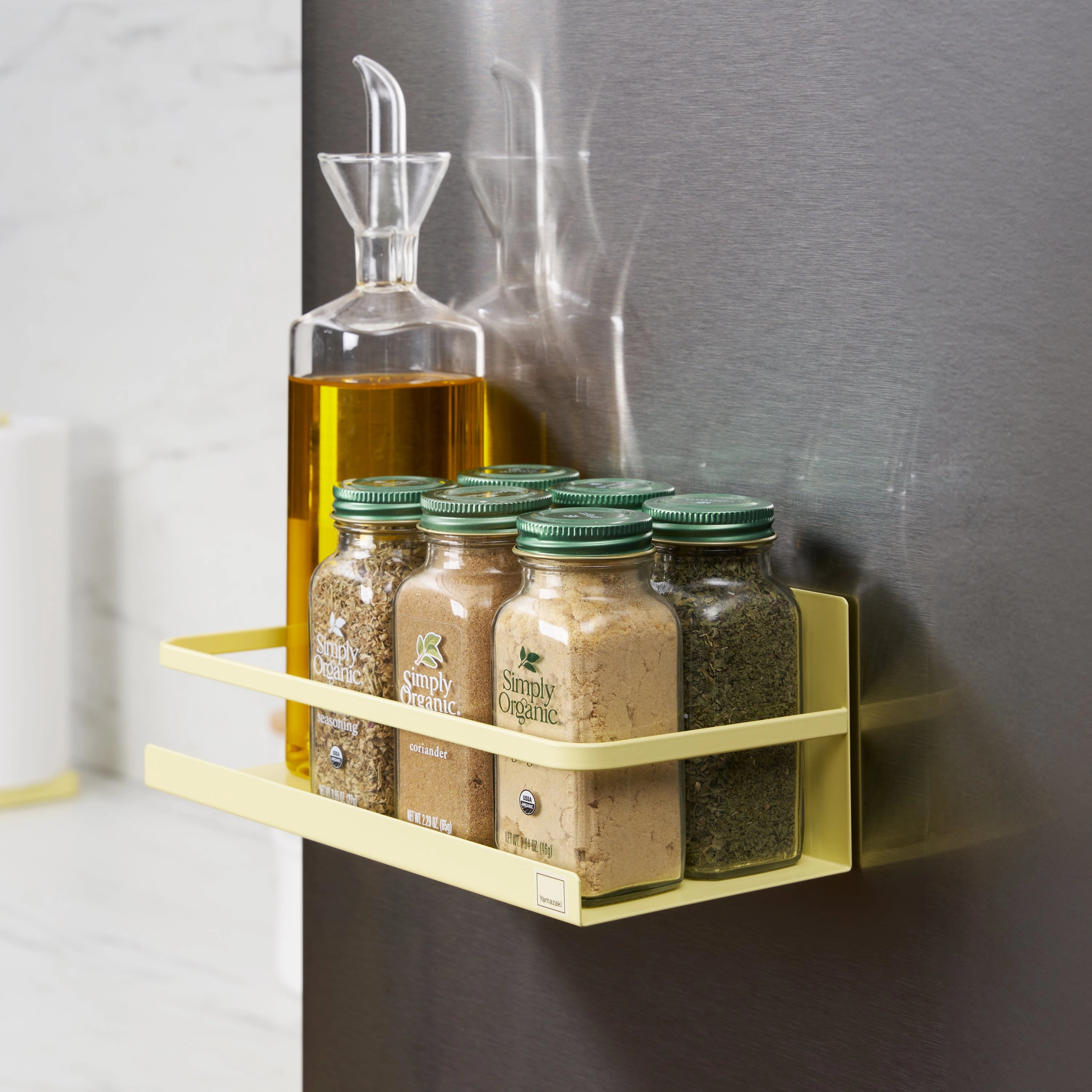 Yamazaki Home Magnetic Storage Caddy, Steel, Supports 3.3 pounds, No Assembly