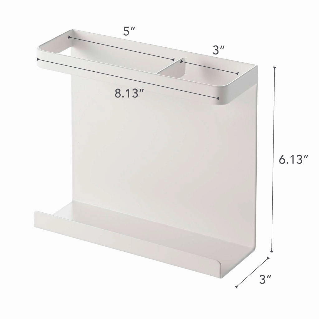 Yamazaki Home Magnetic Wrap Holder, Steel, Supports 2 pounds, Magnetic, No Assembly