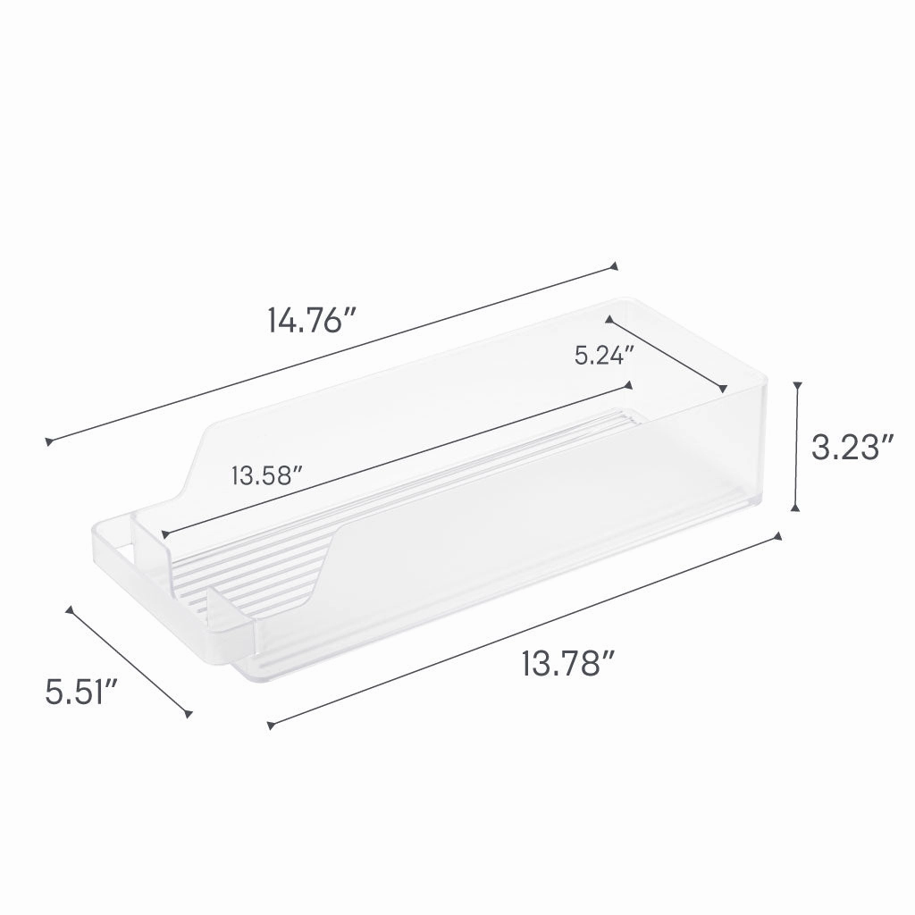 Yamazaki Home Refrigerator Organizer Bin - Three Styles, ABS Plastic, Cans, Handle, Divider, No Assembly