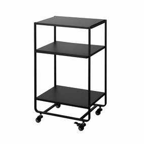 Yamazaki Home Rolling Utility Cart, Steel, Wheels Cooking Tools & Accessories buy more save more