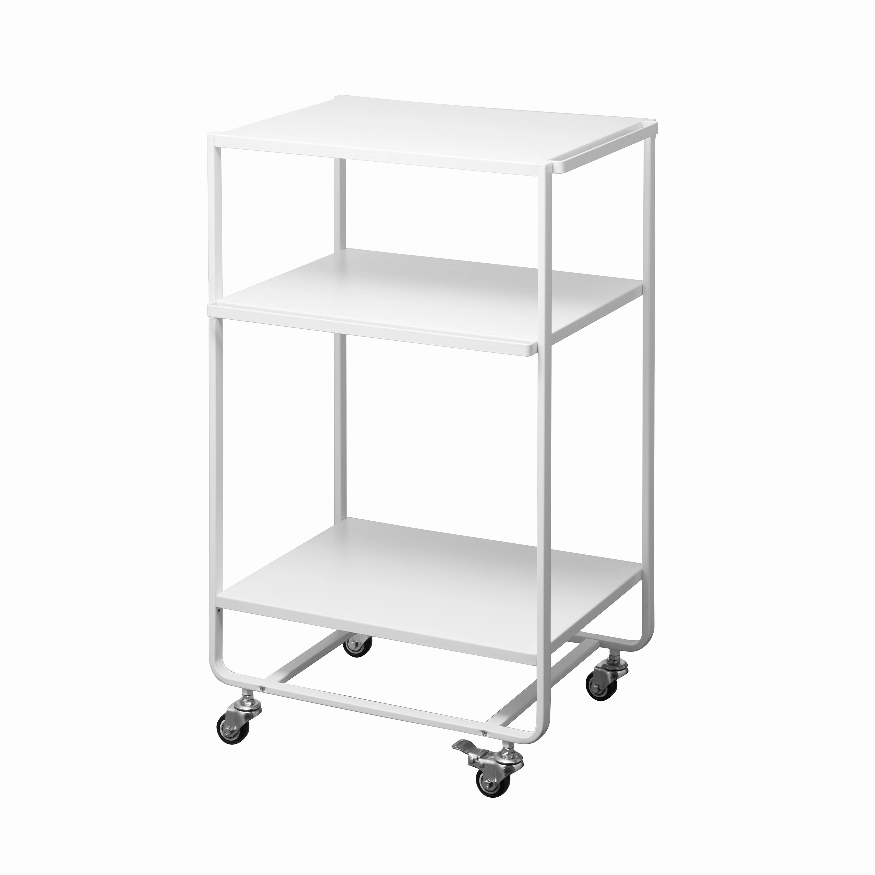 Yamazaki Home Rolling Utility Cart, Steel, Wheels