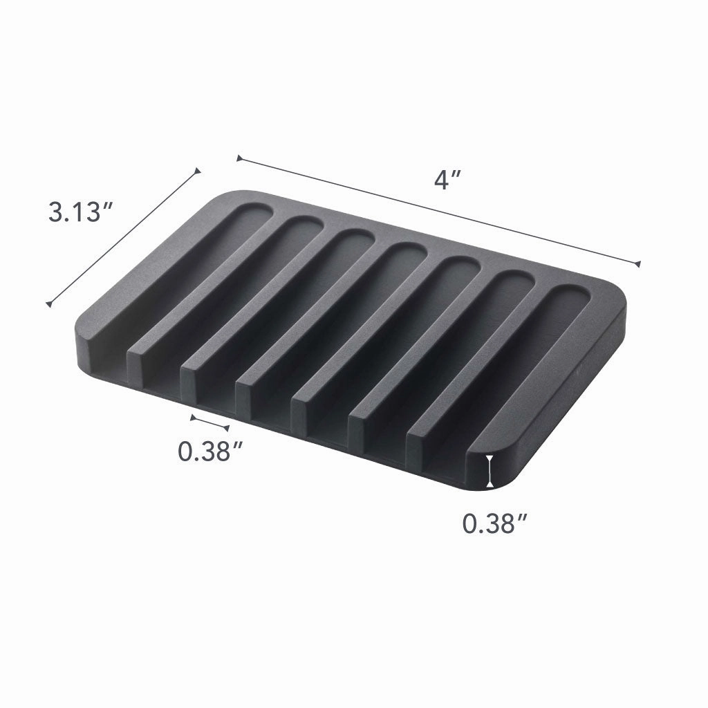 Yamazaki Home Self-Draining Soap Tray, Silicone, No Assembly