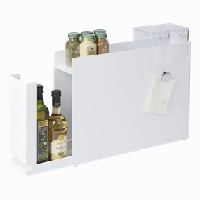 Yamazaki Home Sliding Drawer Seasoning Rack, Steel Cooking Tools & Accessories buy more save more