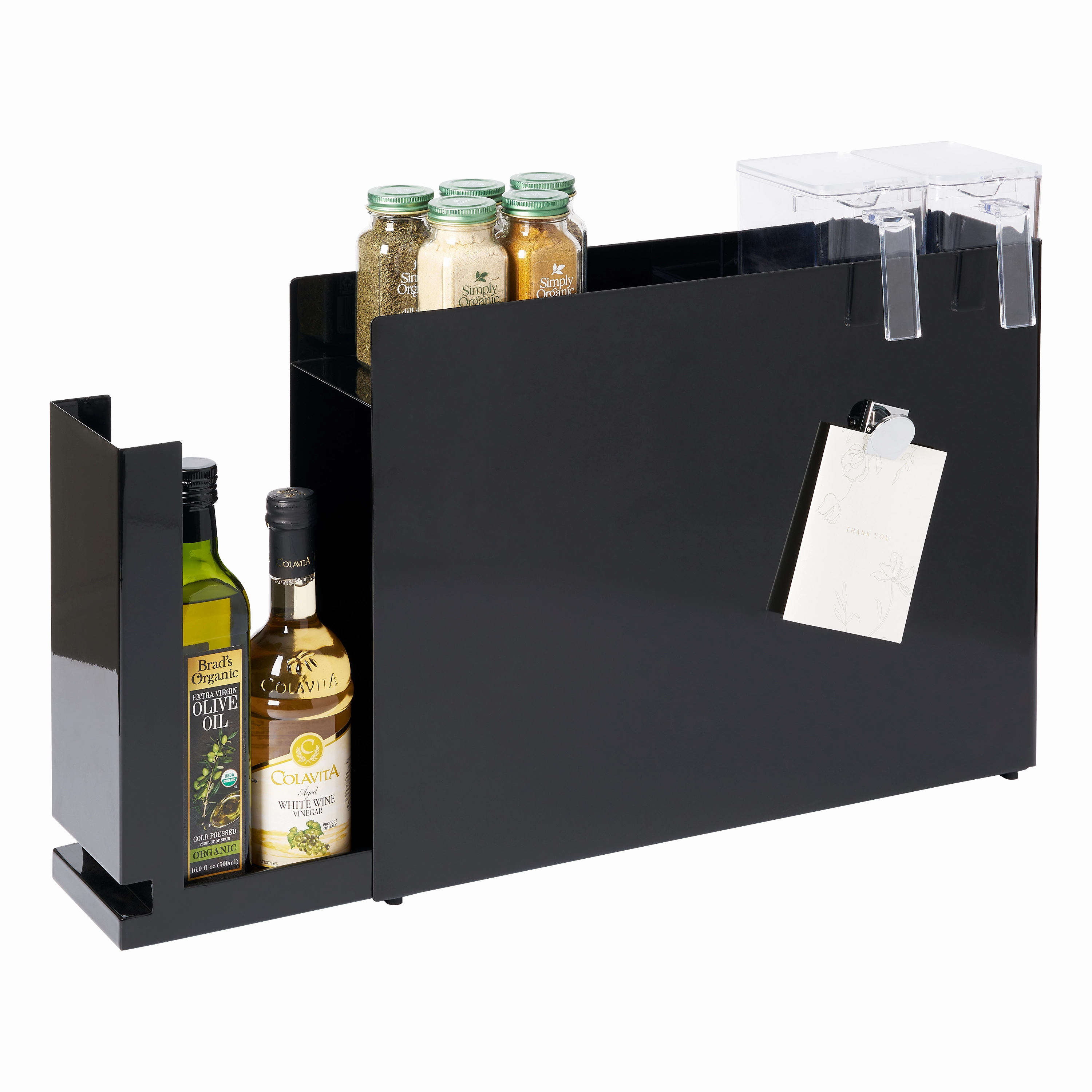 Yamazaki Home Sliding Drawer Seasoning Rack, Steel