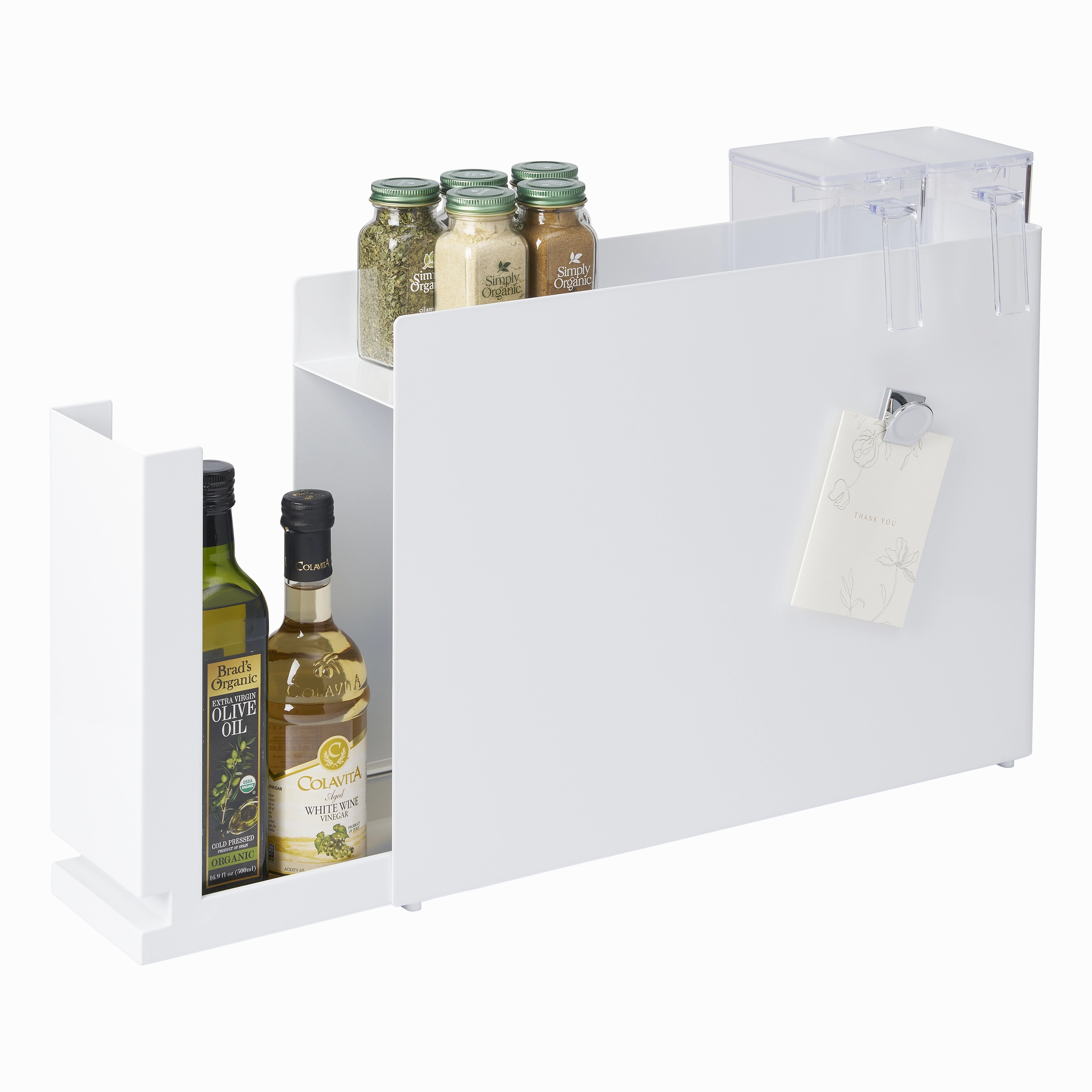 Yamazaki Home Sliding Drawer Seasoning Rack, Steel Cooking Tools & Accessories buy more save more