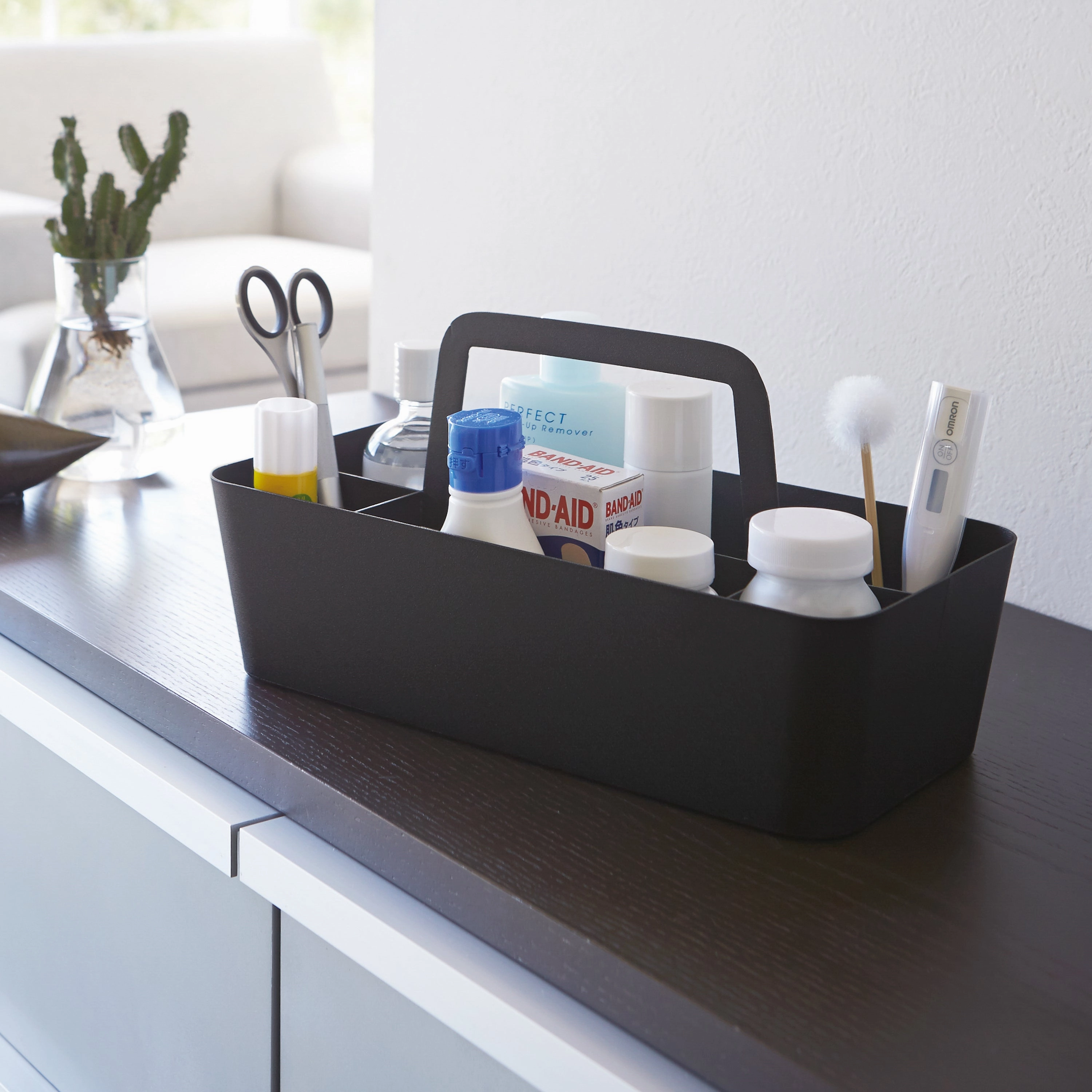 Yamazaki Home Storage Caddy, Steel, Handle, No Assembly
